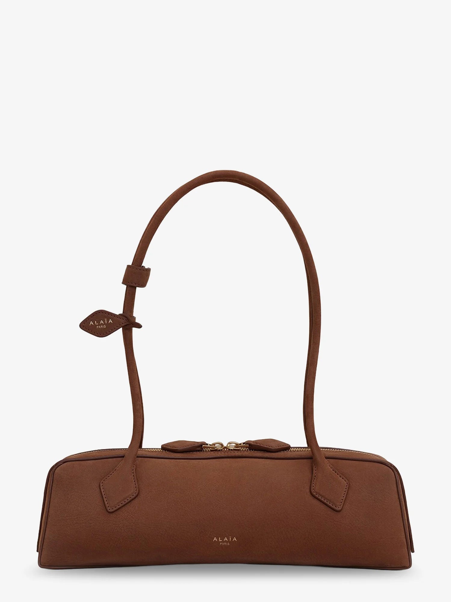 Teckel Medium suede shoulder bag