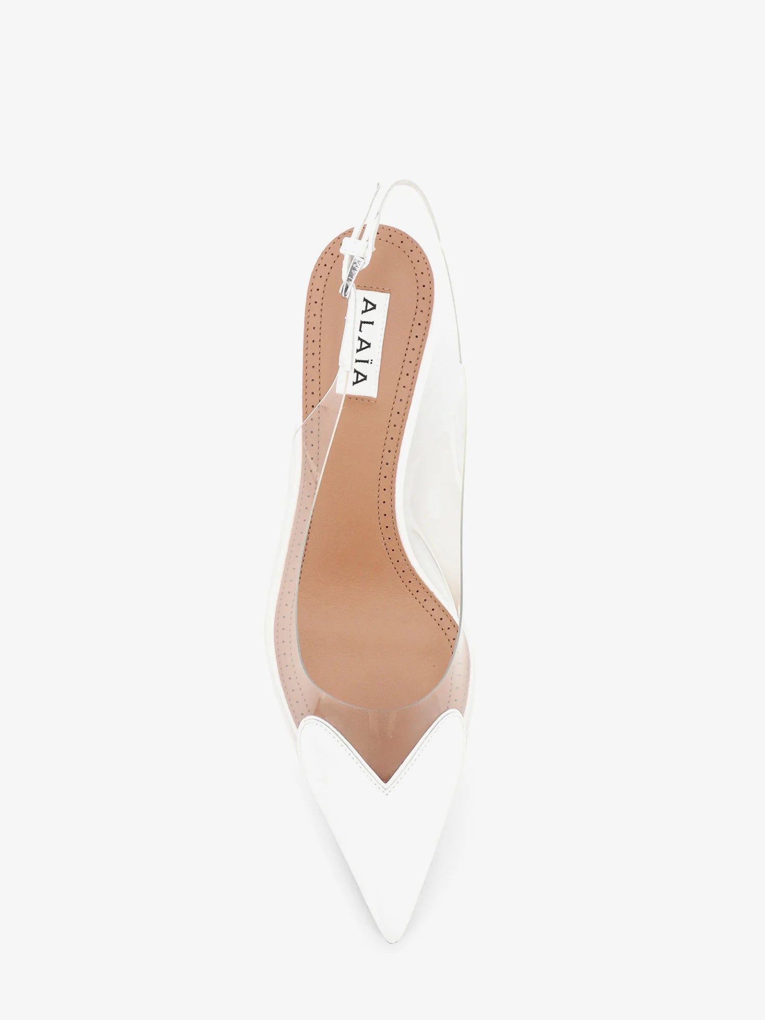 Le Coeur Slingback PVC and leather pumps