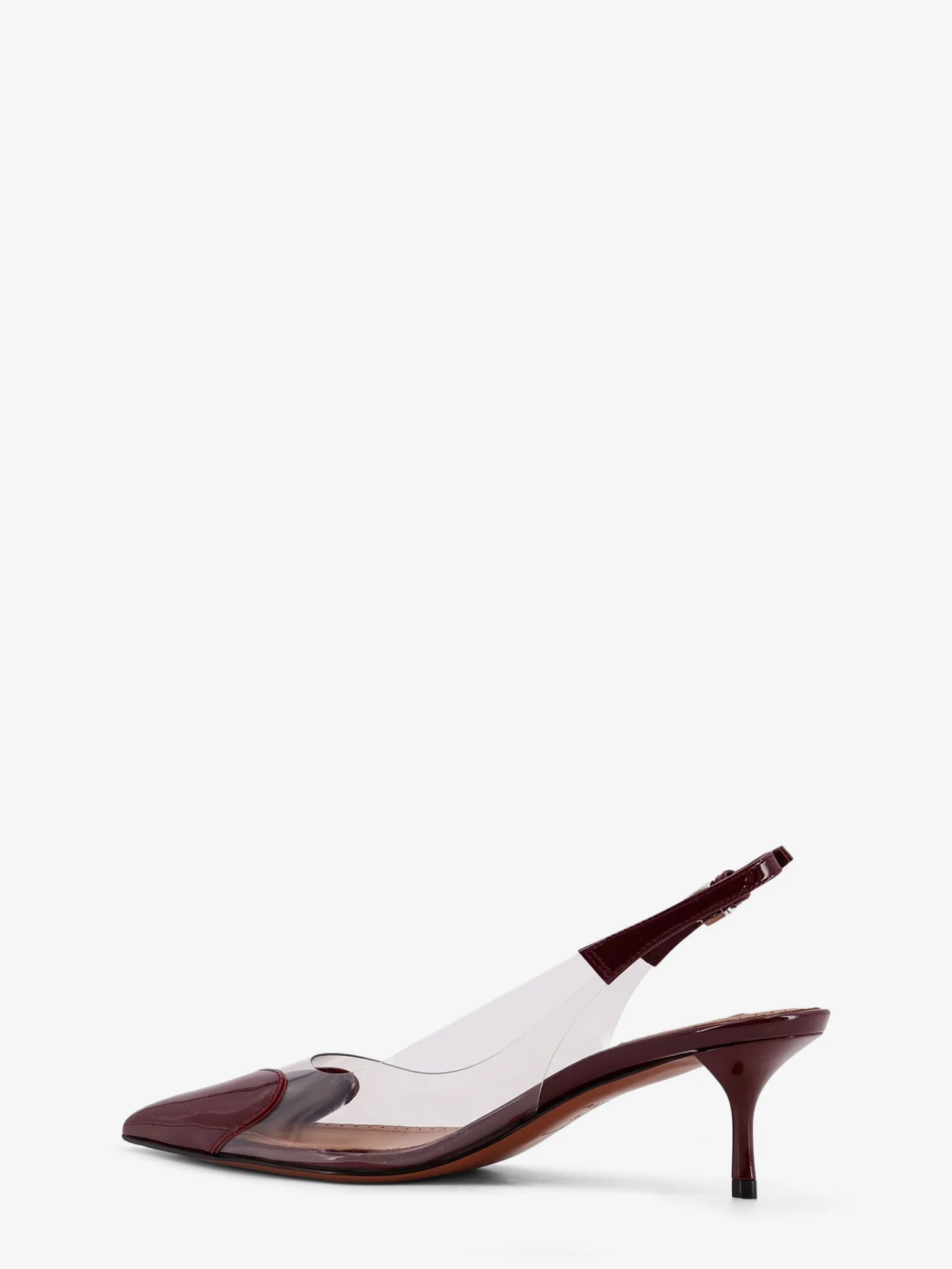Le Coeur Slingback PVC and leather pumps