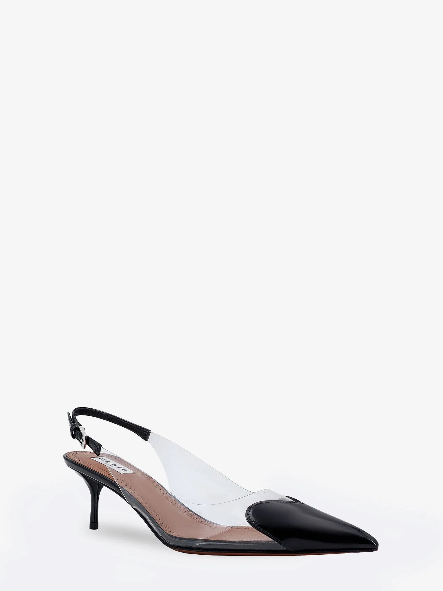 Le Coeur Slingback PVC and leather pumps