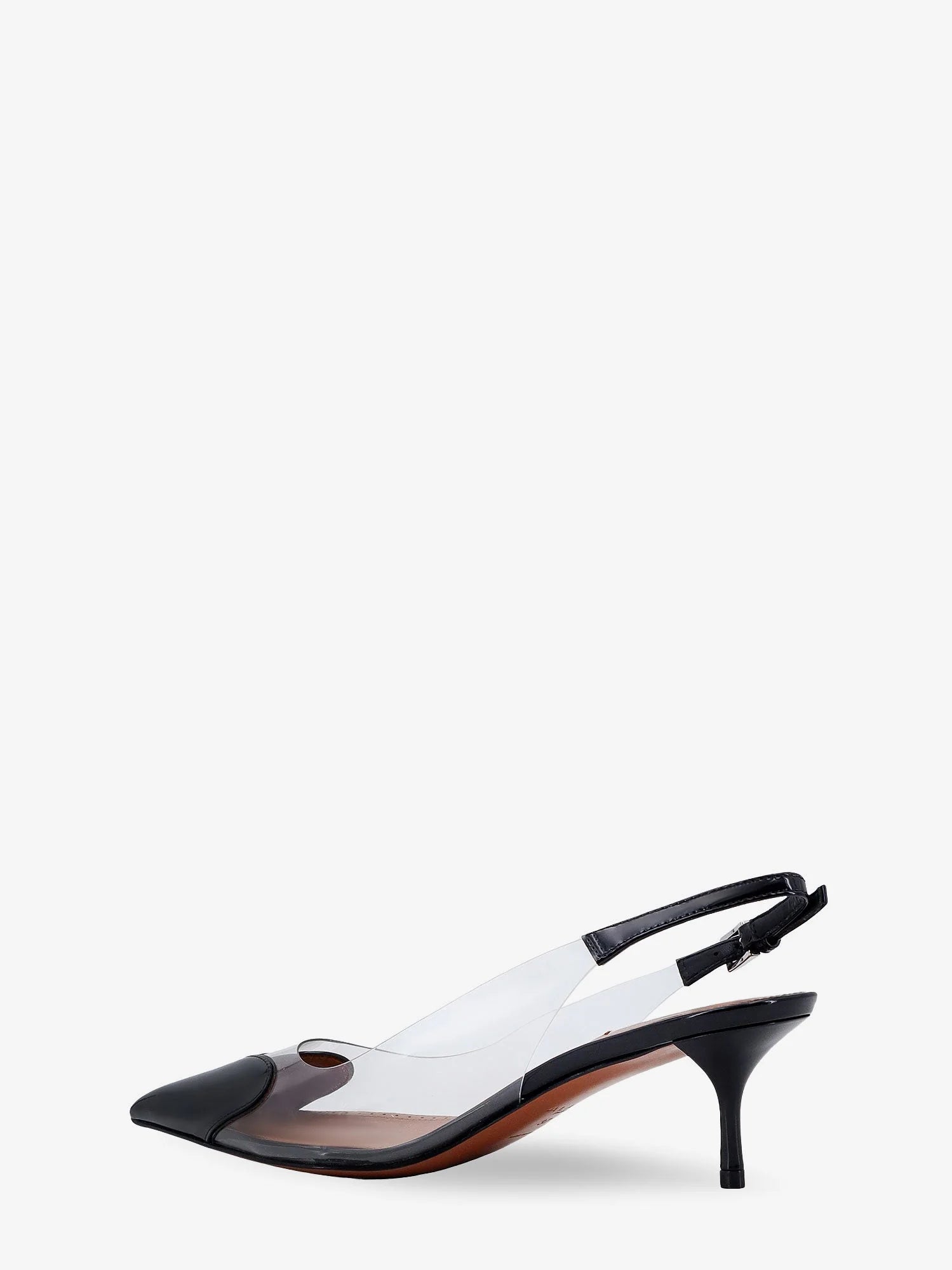 Le Coeur Slingback PVC and leather pumps