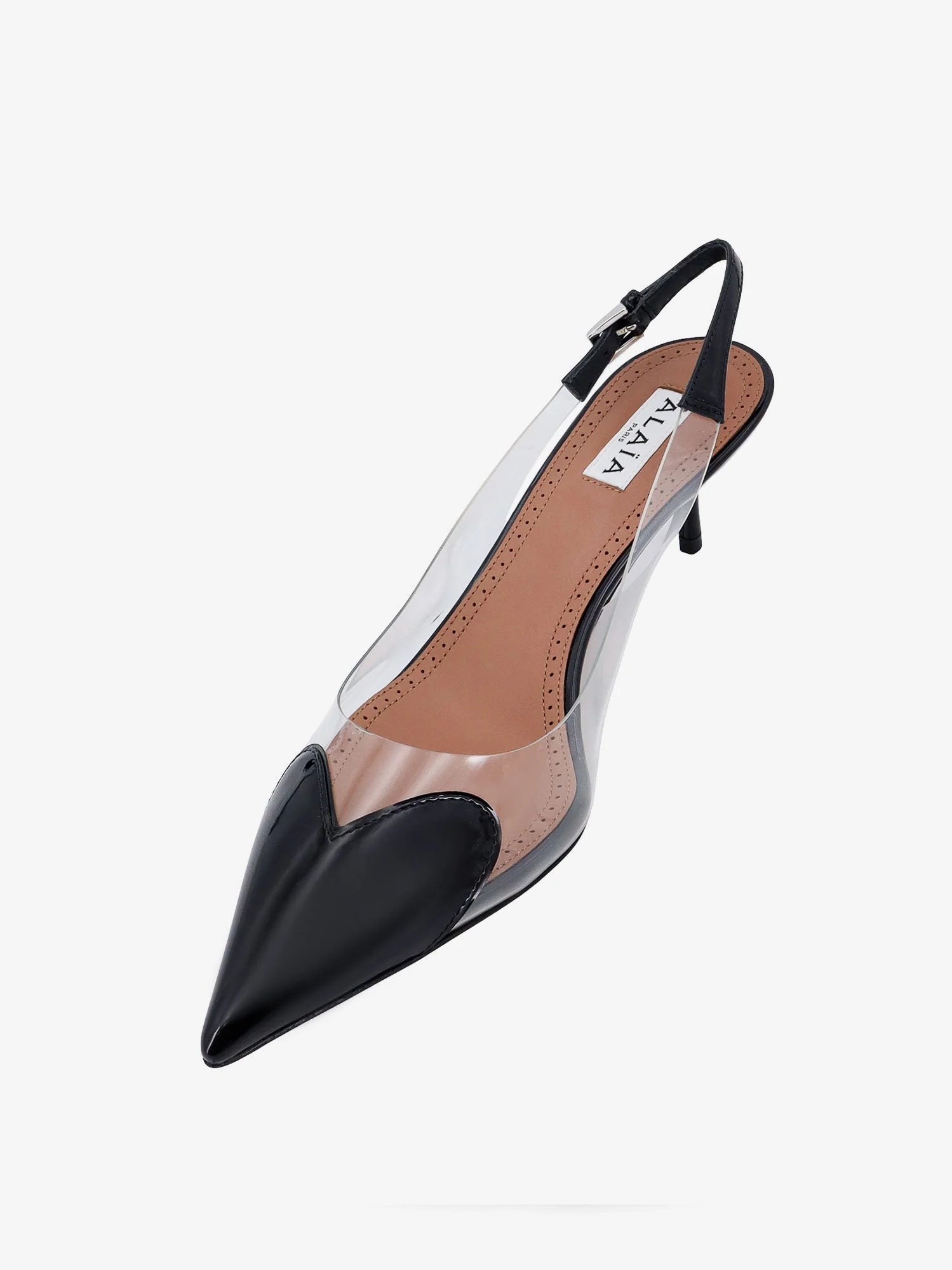 Le Coeur Slingback PVC and leather pumps