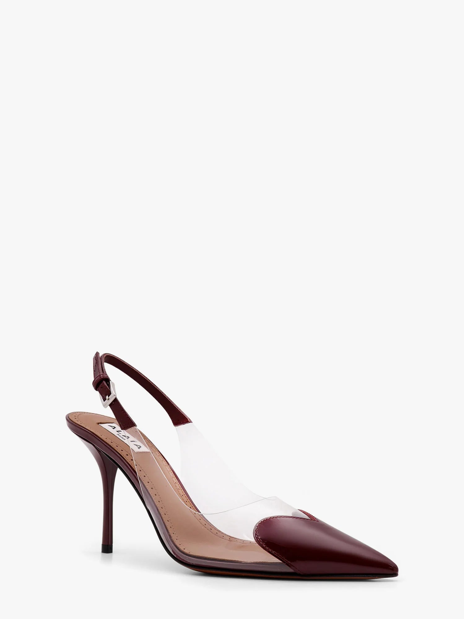 Le Coeur Slingback PVC and leather pumps