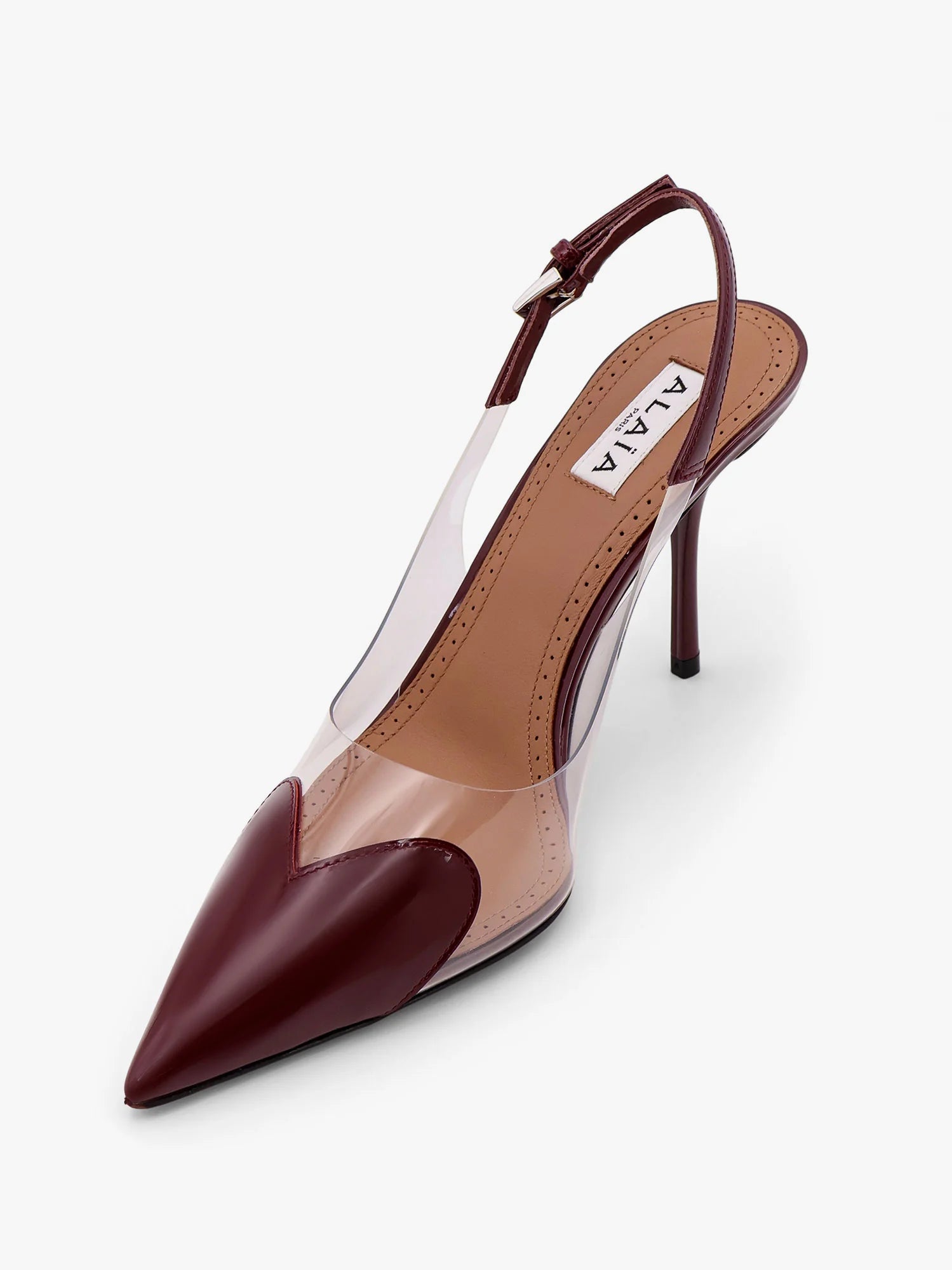 Le Coeur Slingback PVC and leather pumps