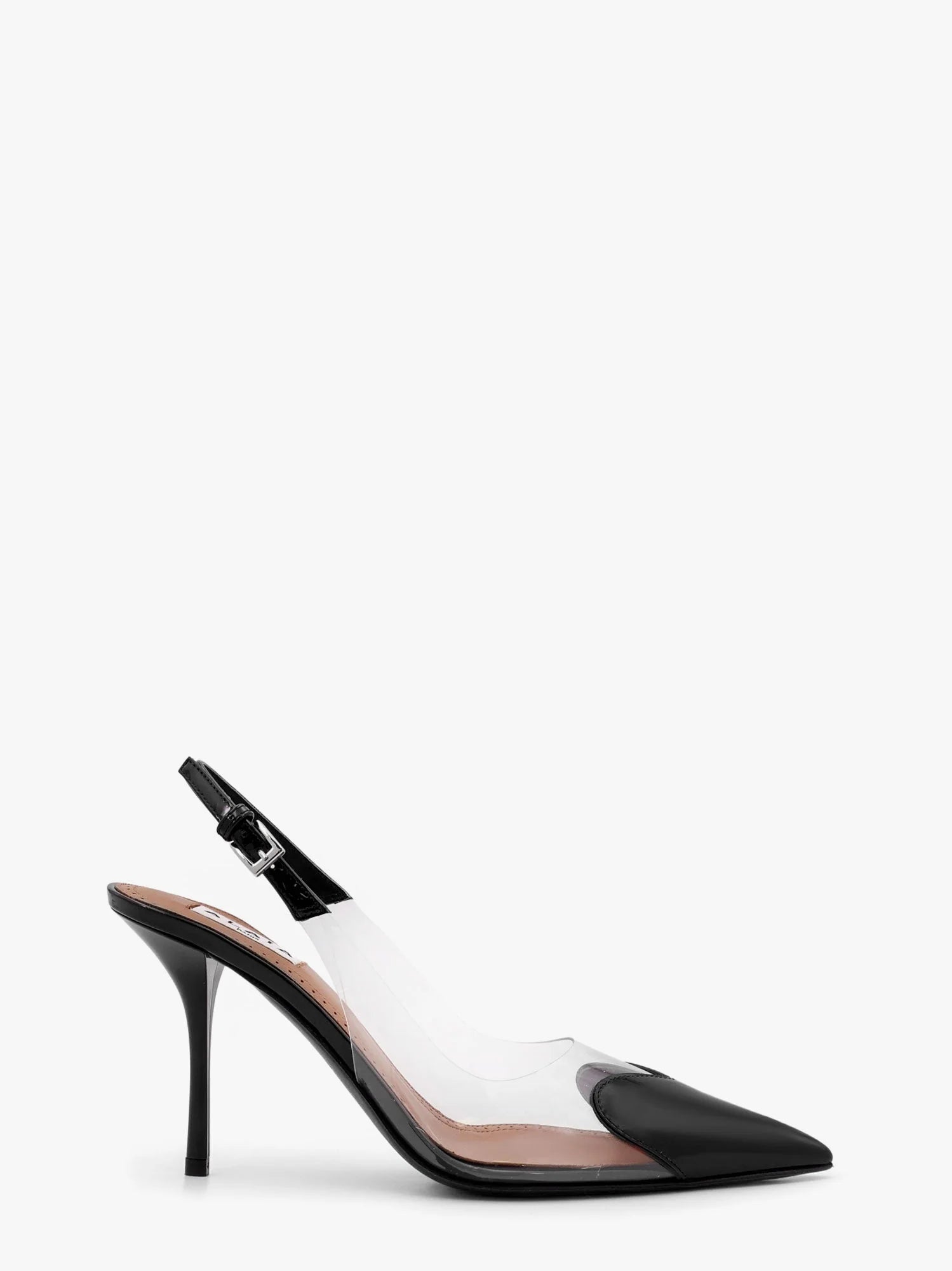 Le Coeur Slingback PVC and leather pumps