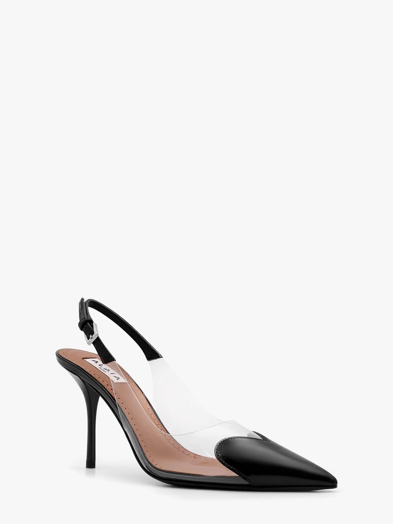 Le Coeur Slingback PVC and leather pumps