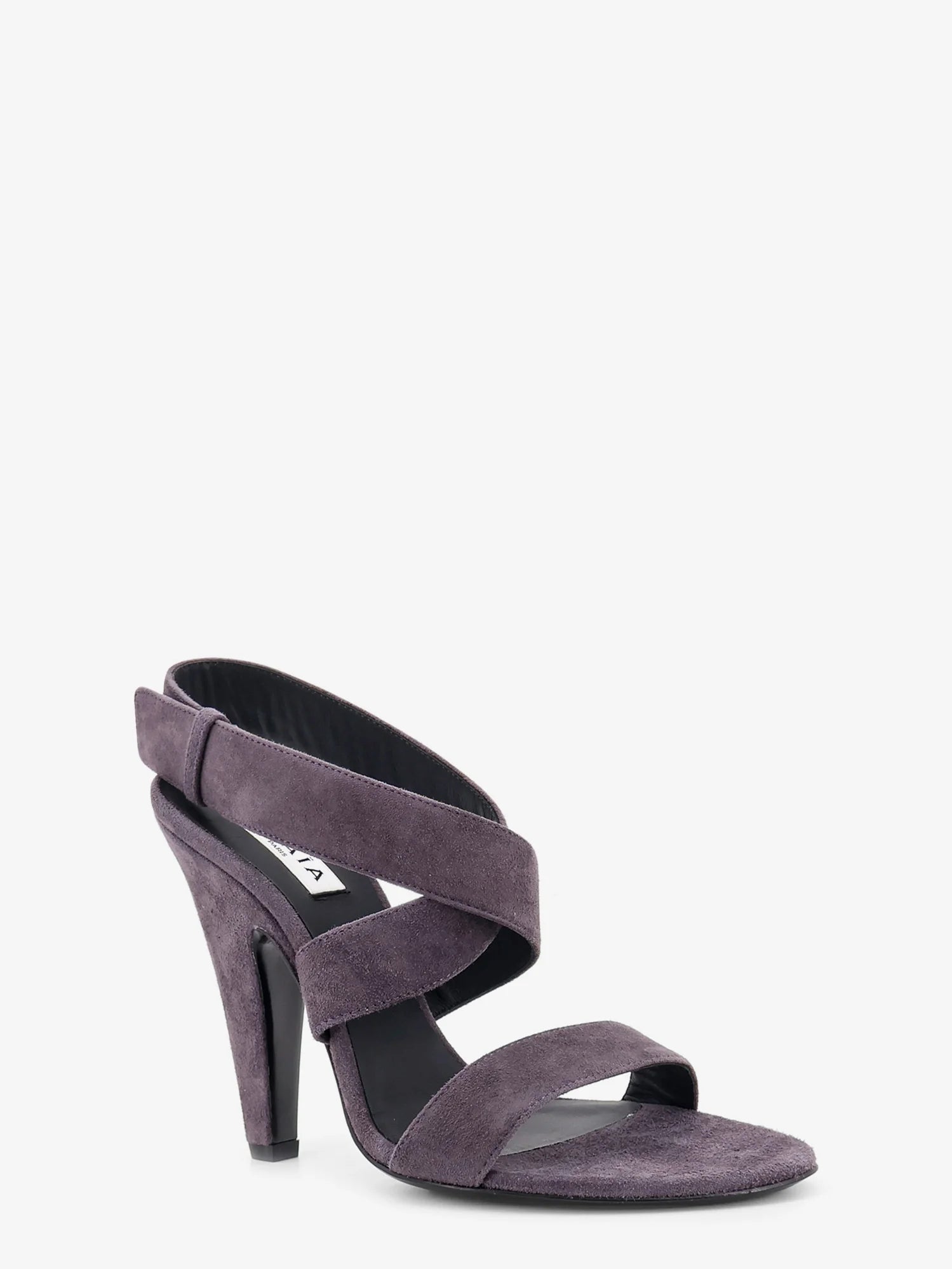 Suede heeled sandals