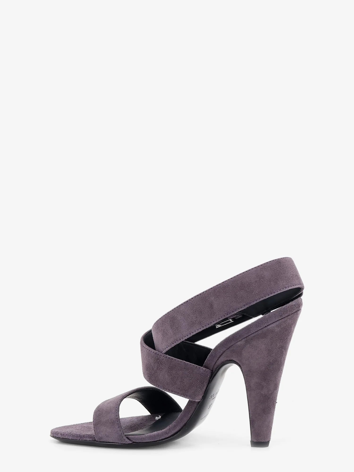 Suede heeled sandals