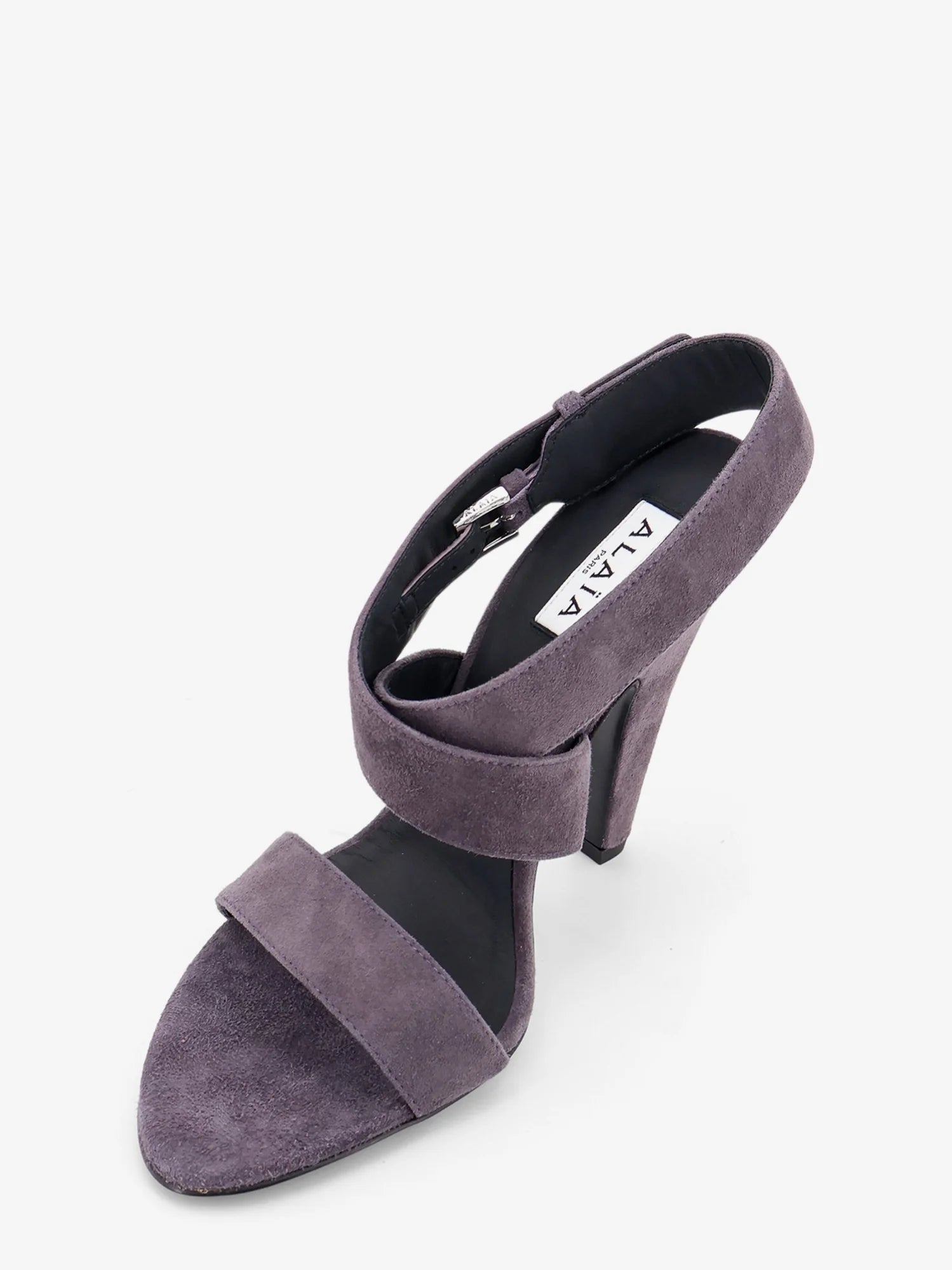 Suede heeled sandals