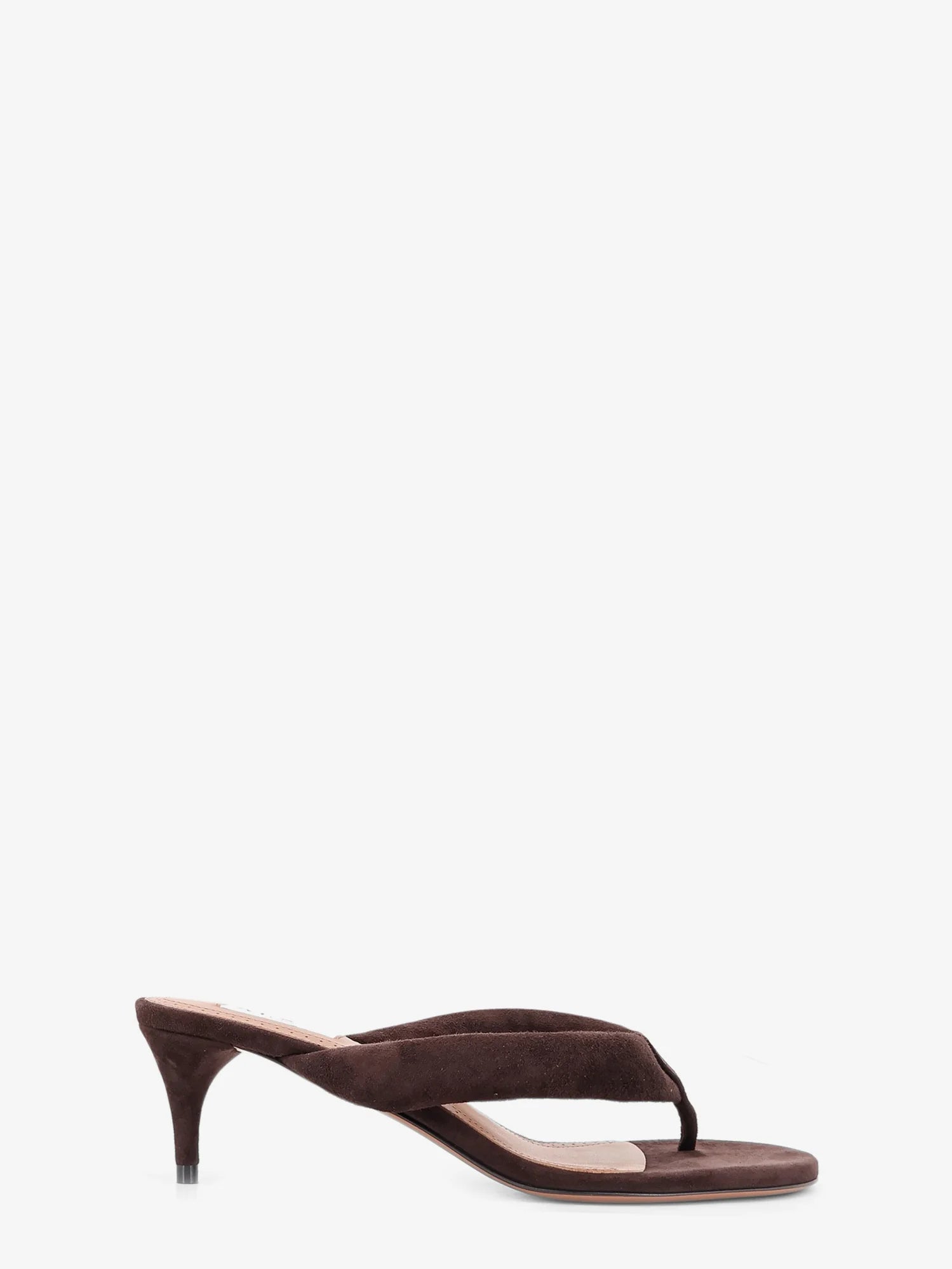 Suede heeled sandals
