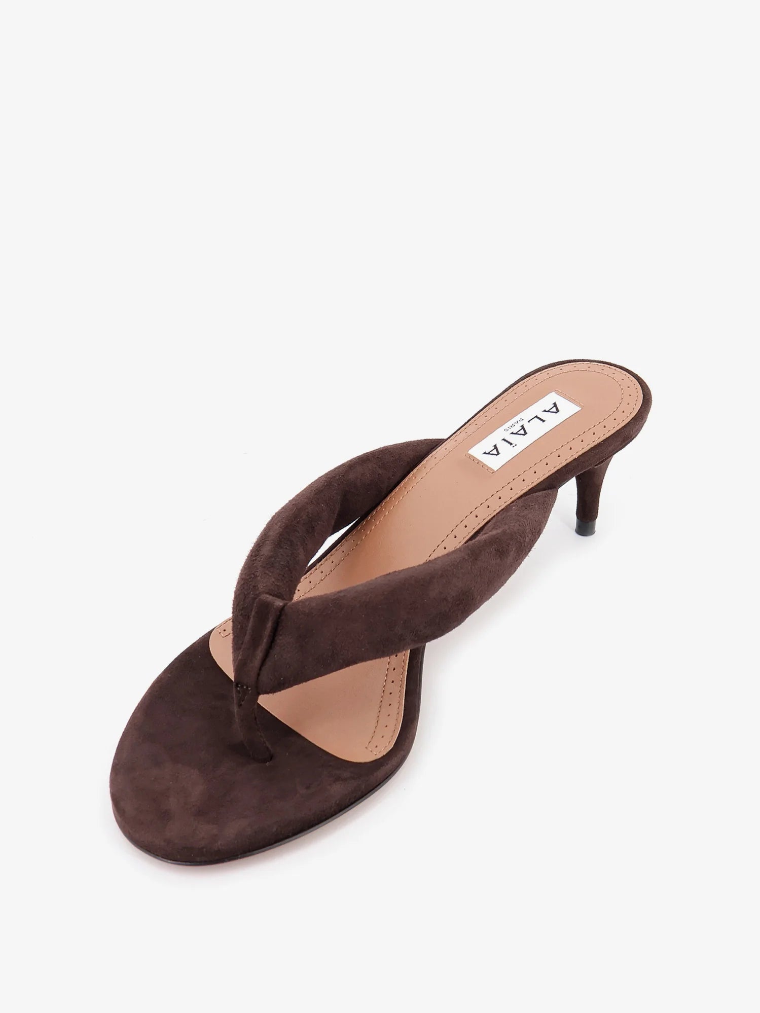 Suede heeled sandals