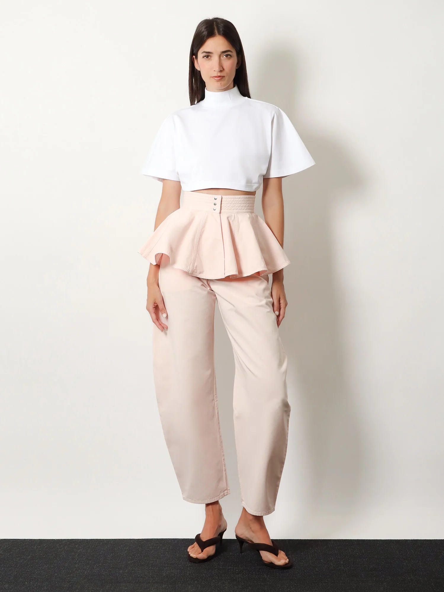 Peplum cotton belt