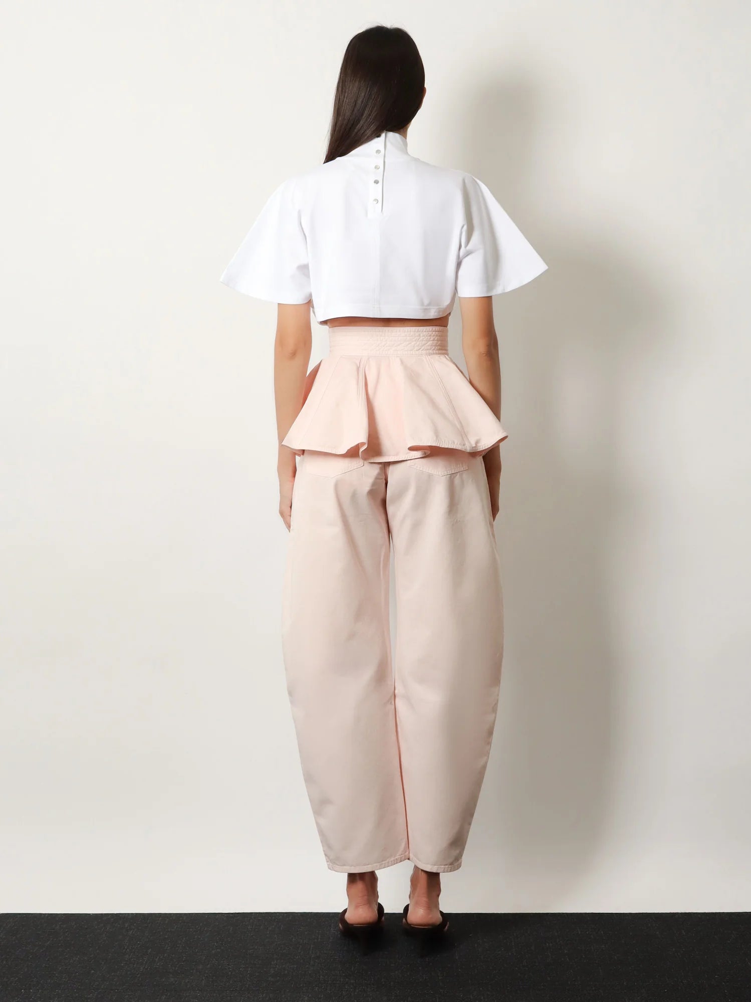 Peplum cotton belt