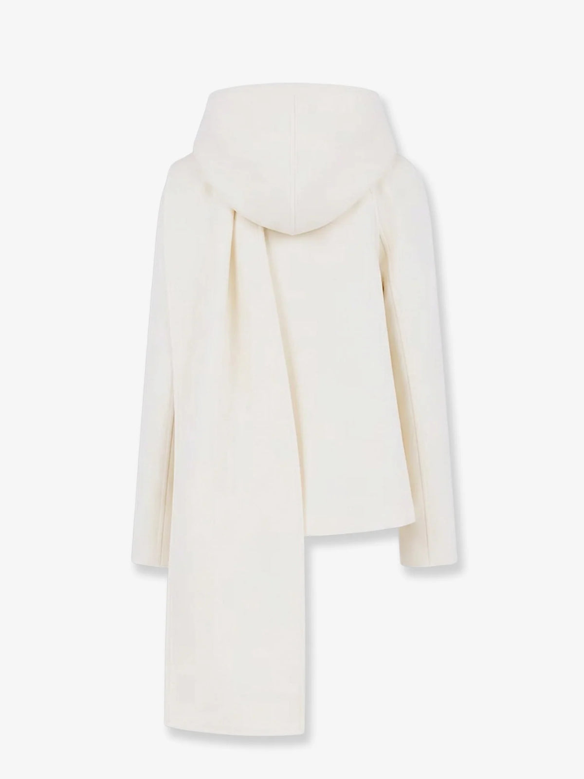 Scarf Boiled Wool Coat