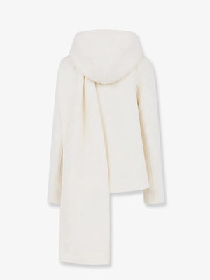 Scarf Boiled Wool Coat