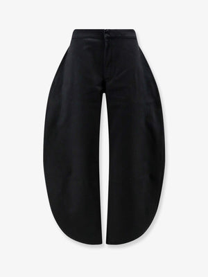 Petal trousers in black denim