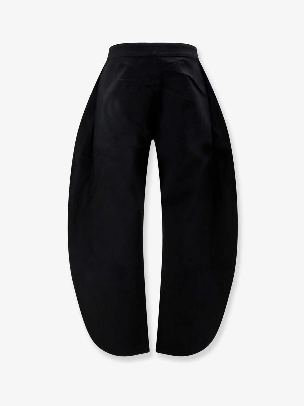 Petal trousers in black denim