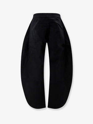 Petal trousers in black denim