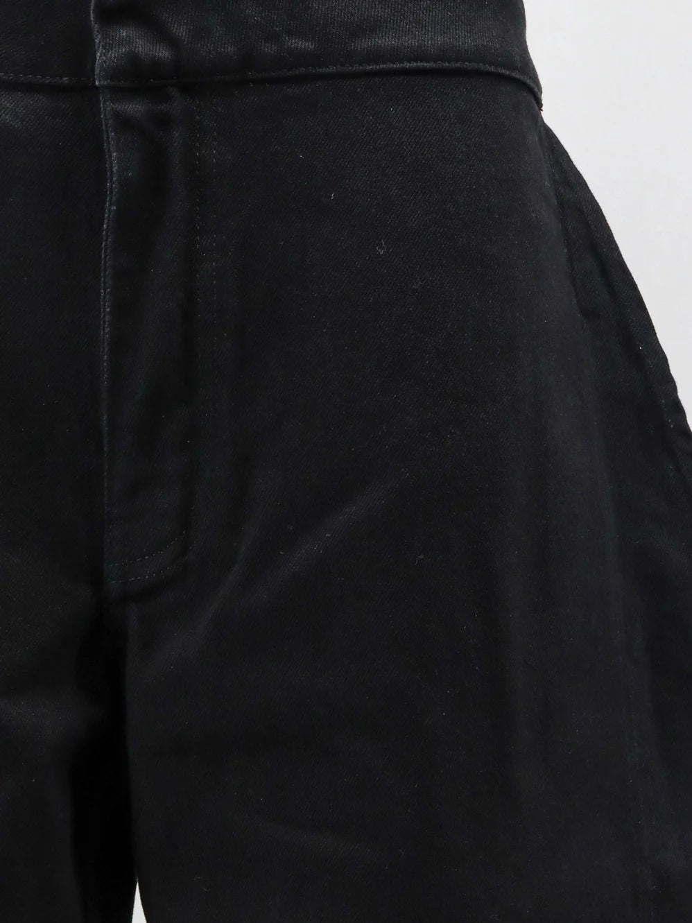 Petal trousers in black denim
