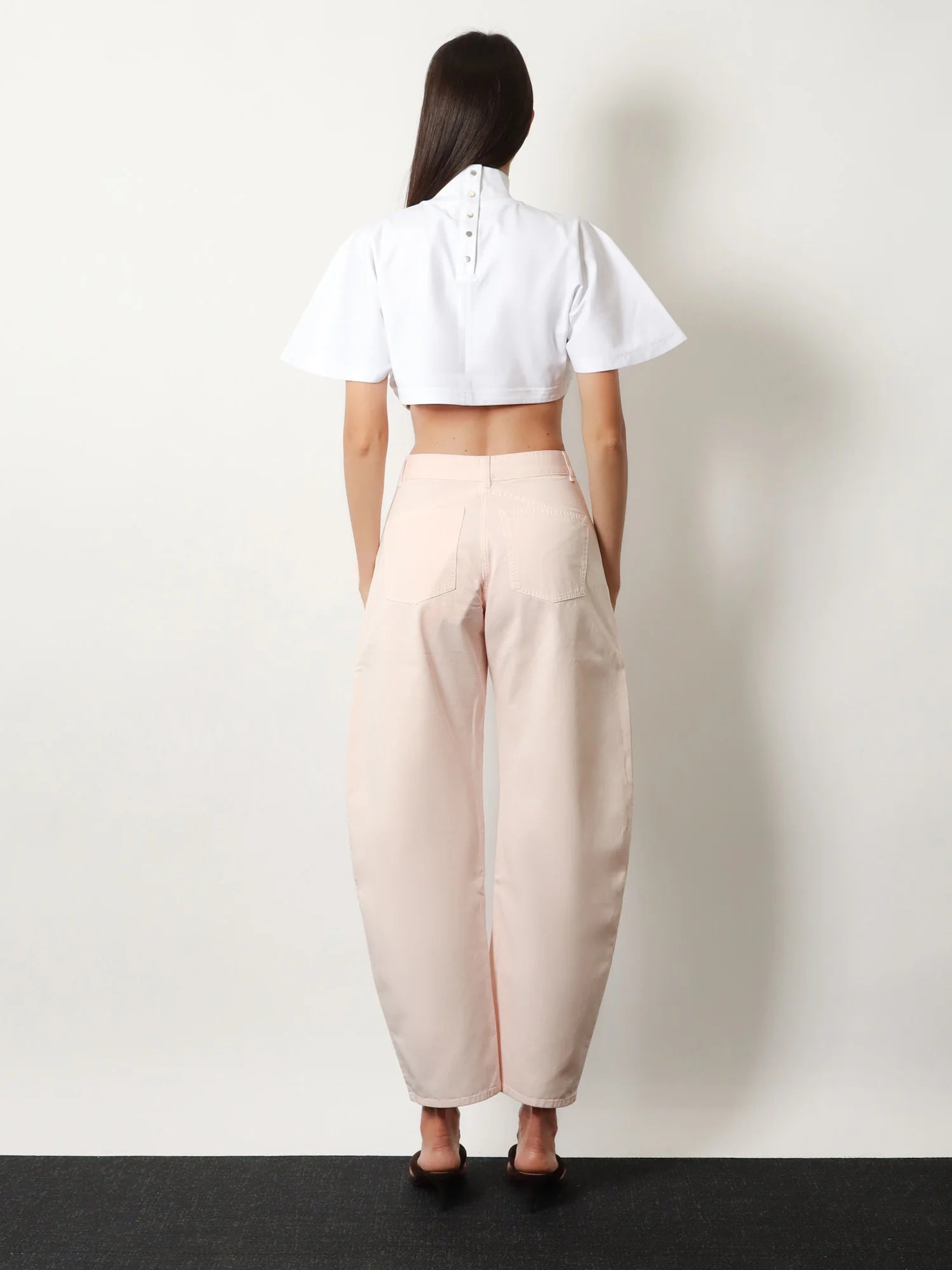 Barrel fit denim trousers
