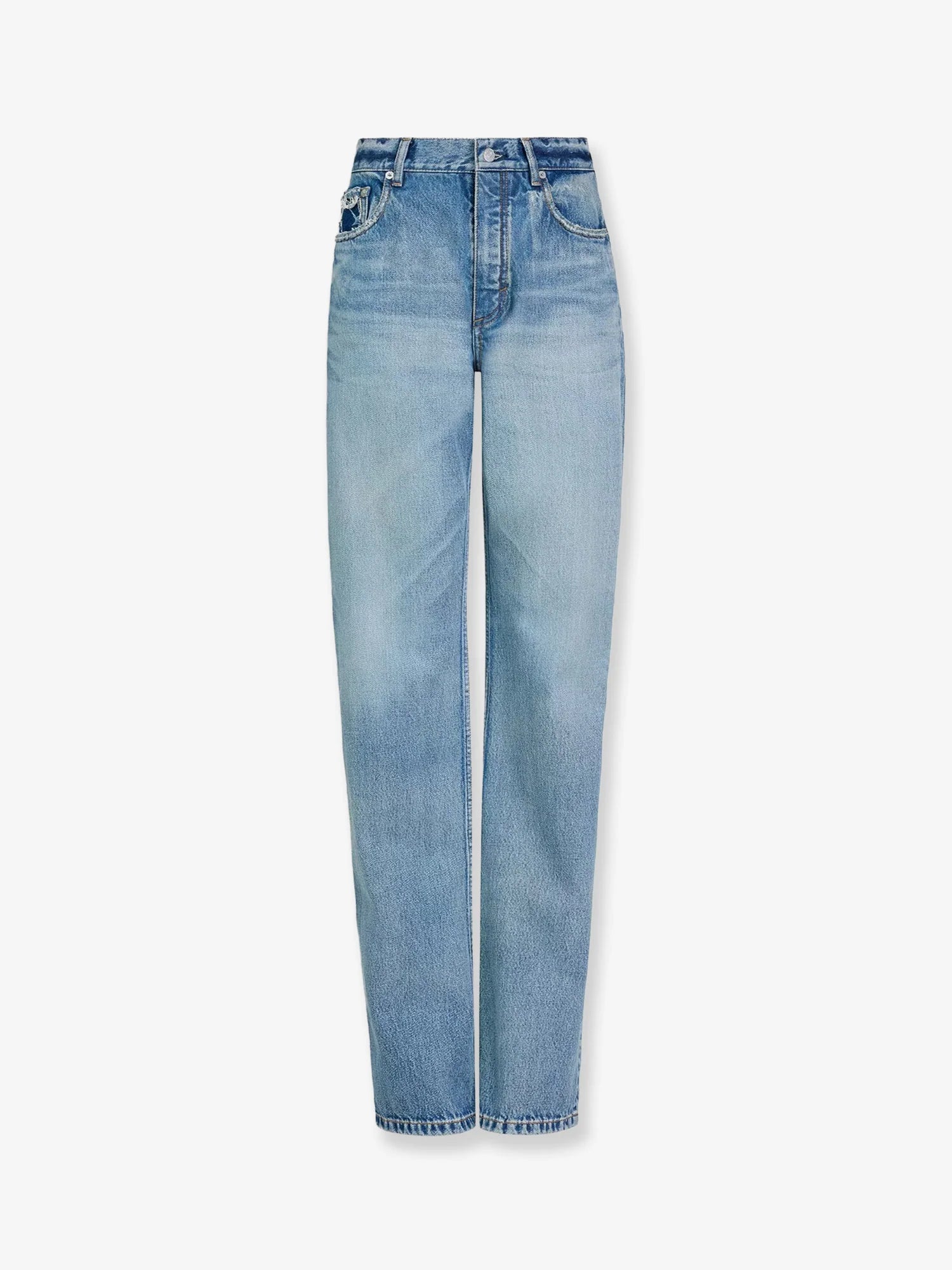 Blue denim jeans