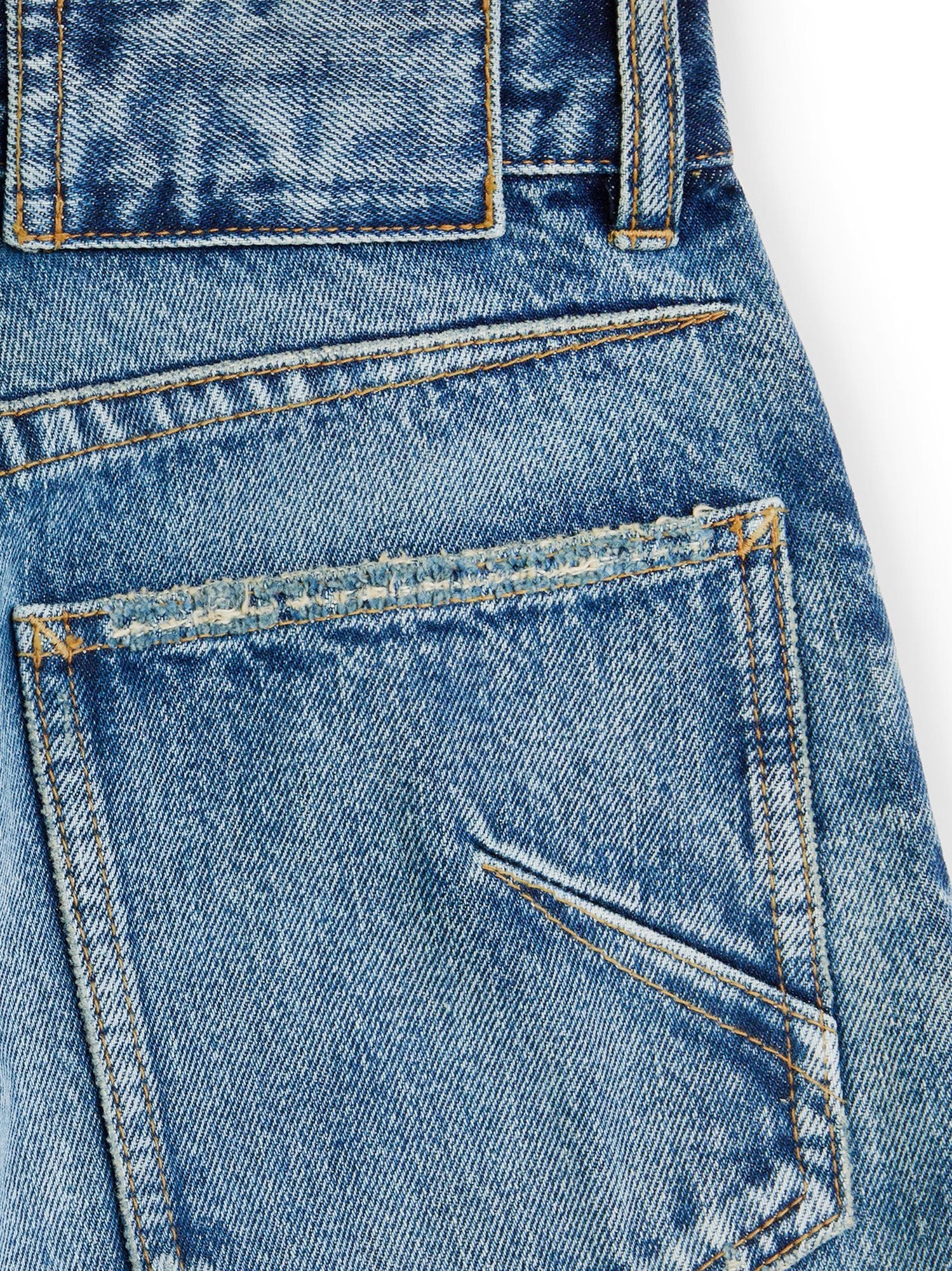 Blue denim jeans