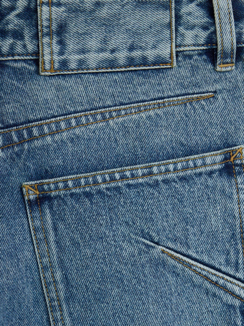 Blue denim jeans
