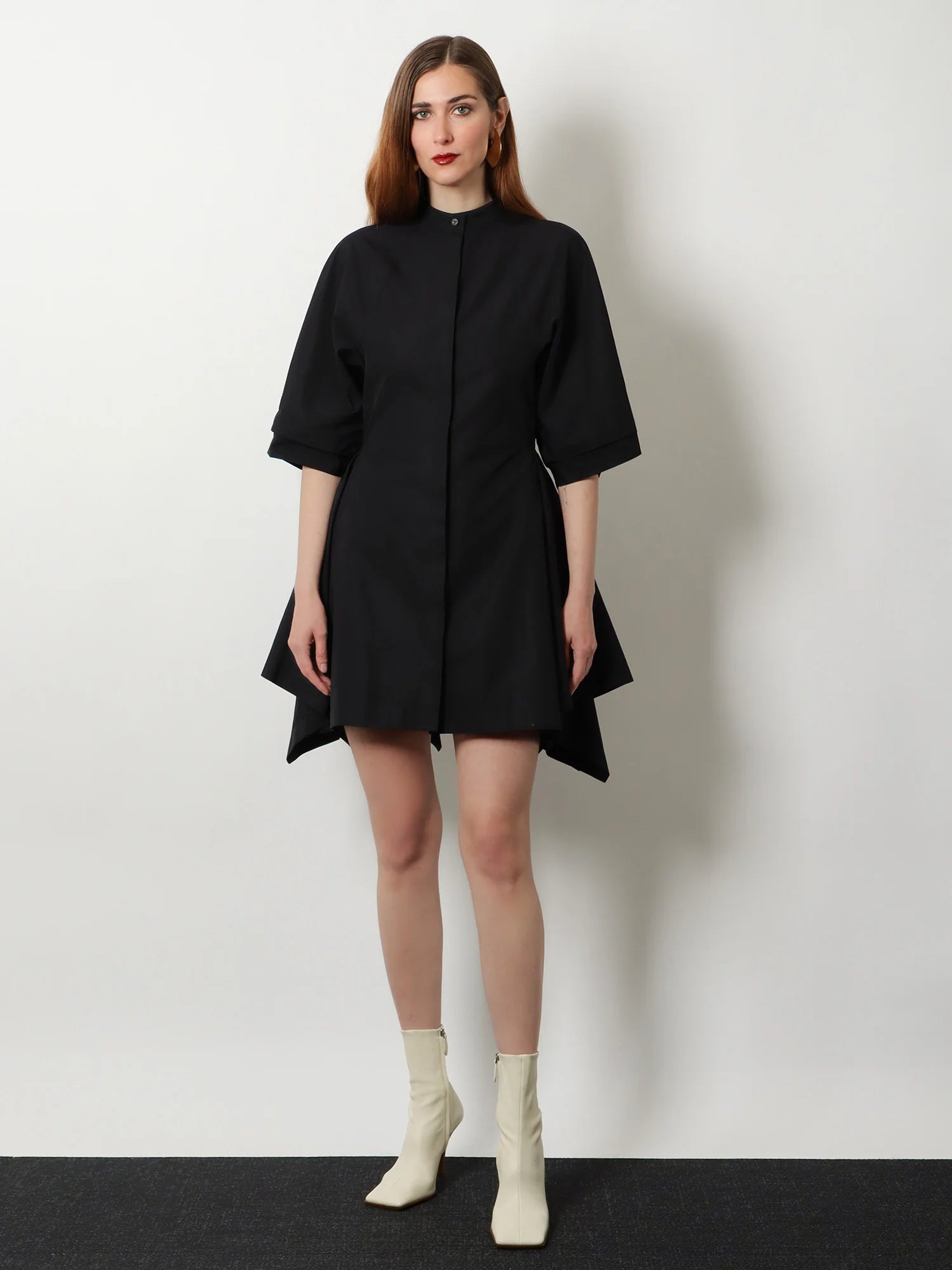 Panelled cotton dress