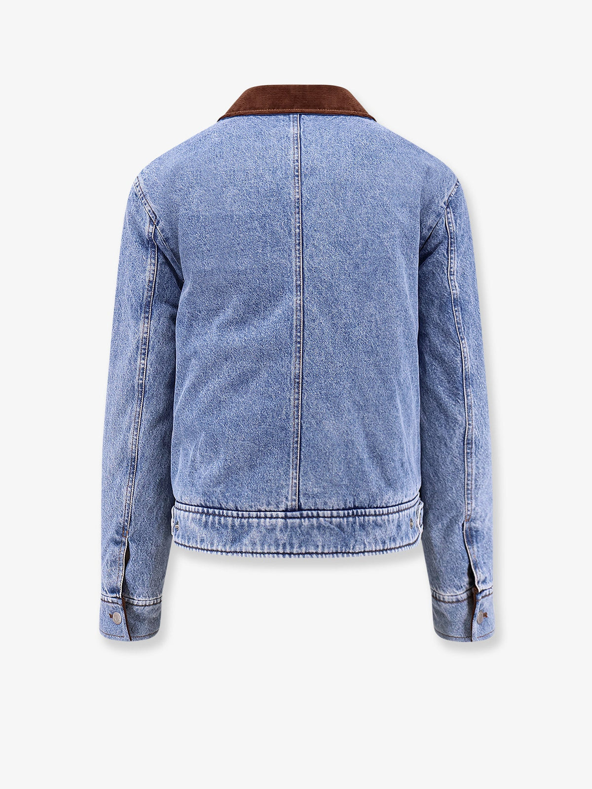 Ami de Coeur padded denim jacket with zip