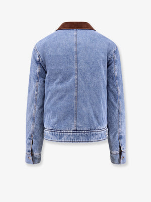 Ami de Coeur padded denim jacket with zip