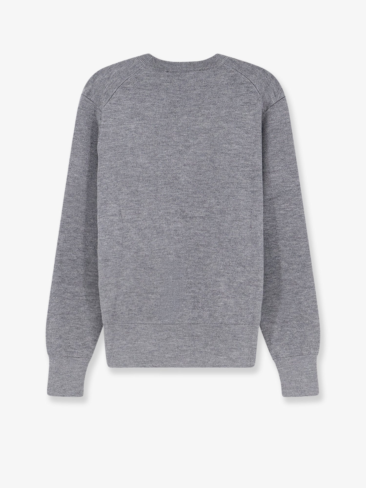 Wool cardigan with iconic embroidery