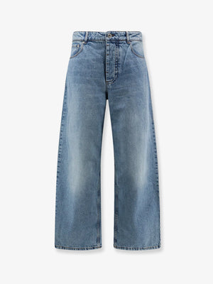 Blue denim jeans