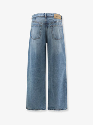 Blue denim jeans