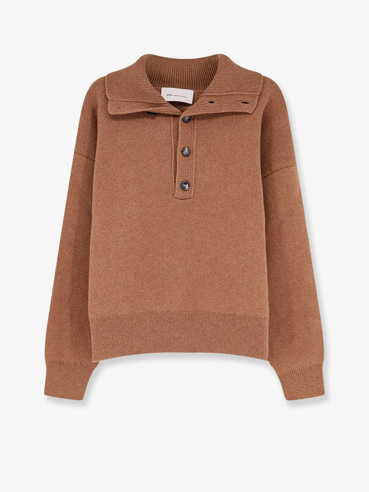 Wool knit cardigan