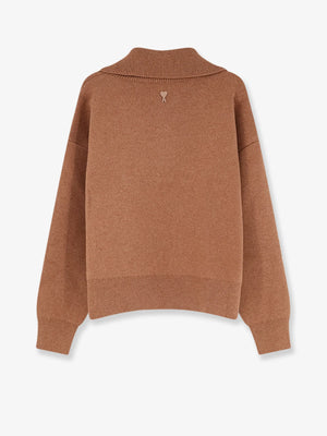 Wool knit cardigan