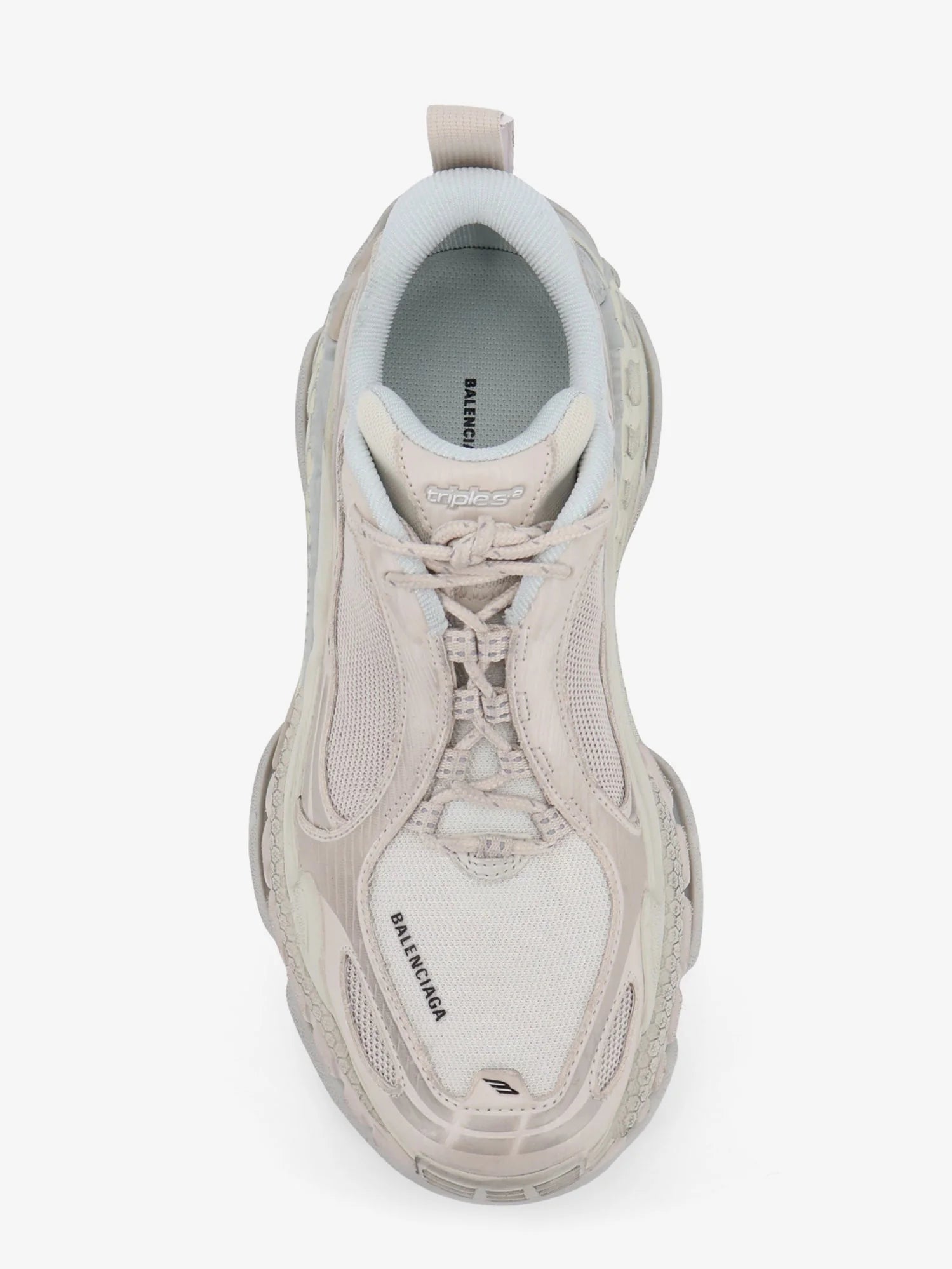 Triple S.2 Gandient mesh and nylon inserts with used-effect