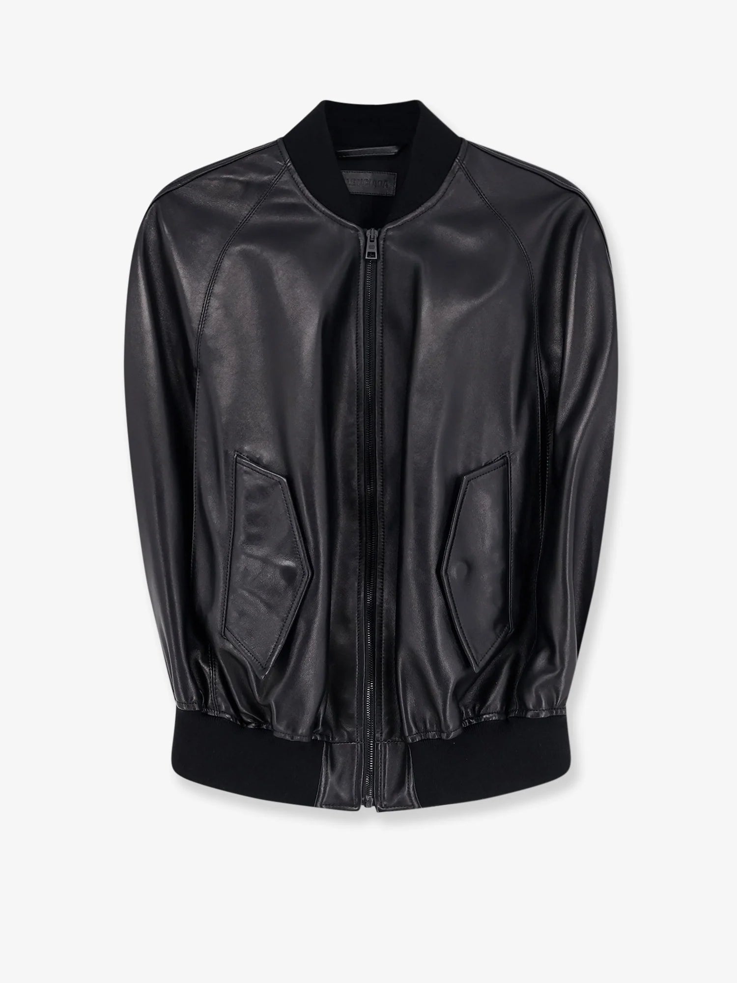 Sleeveless leather jacket