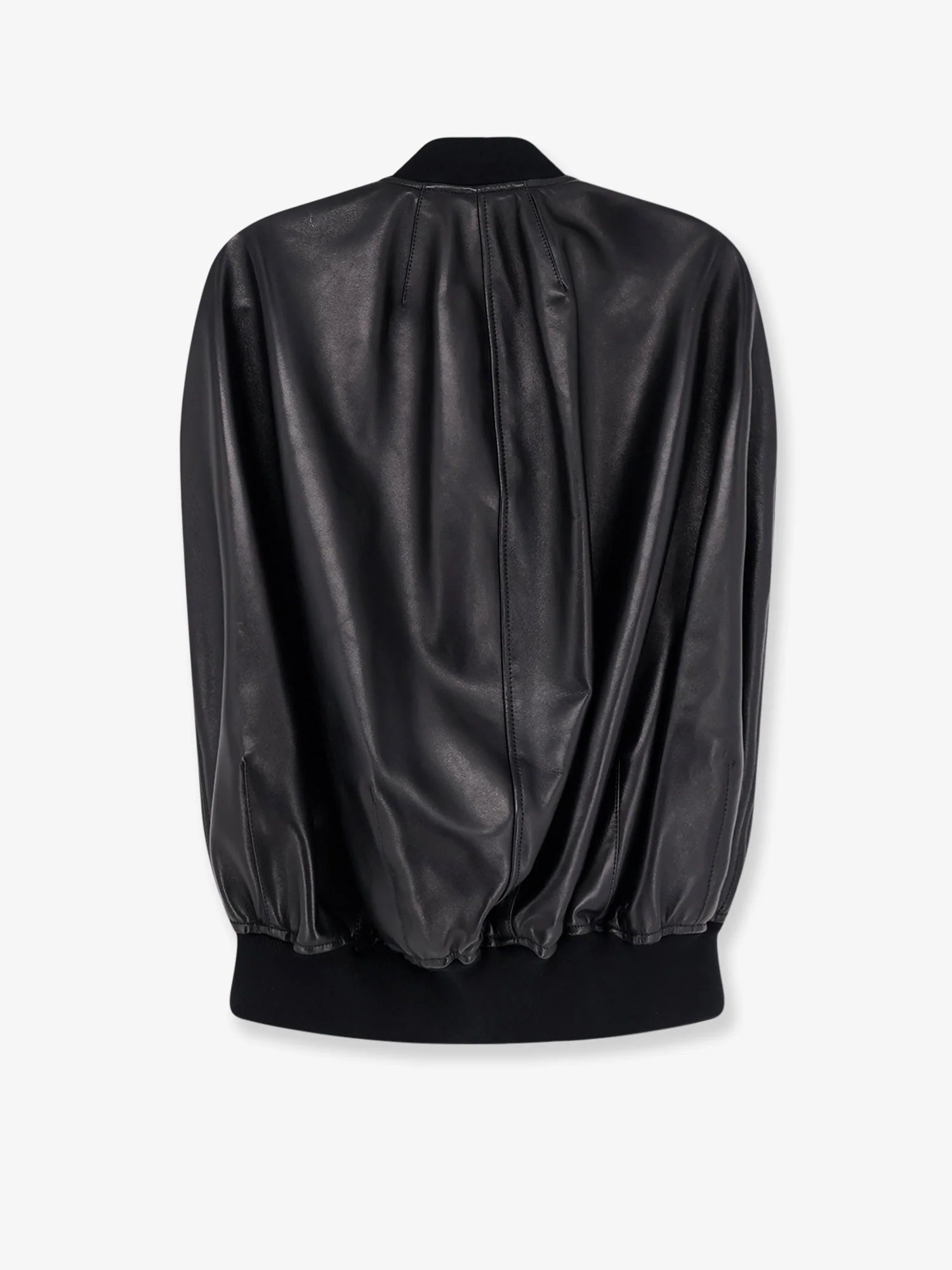 Sleeveless leather jacket