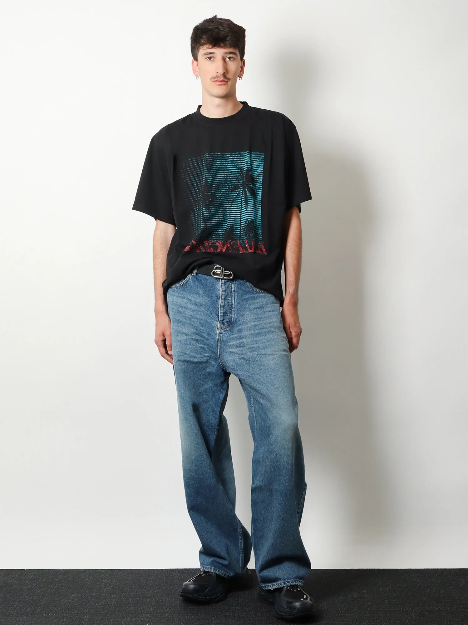Cotton T-shirt with front print
