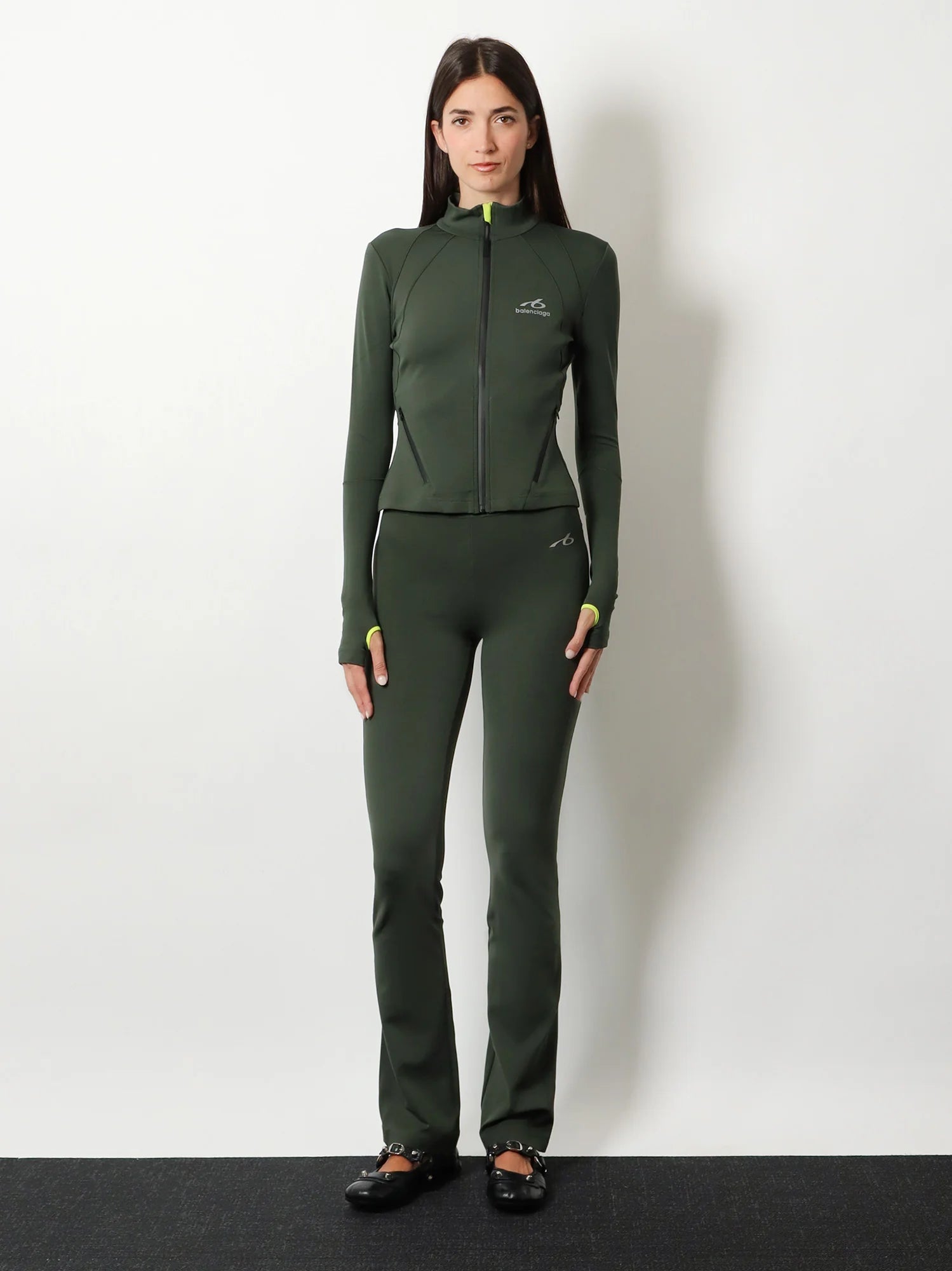 Techwear Flared technical fabric Leggings