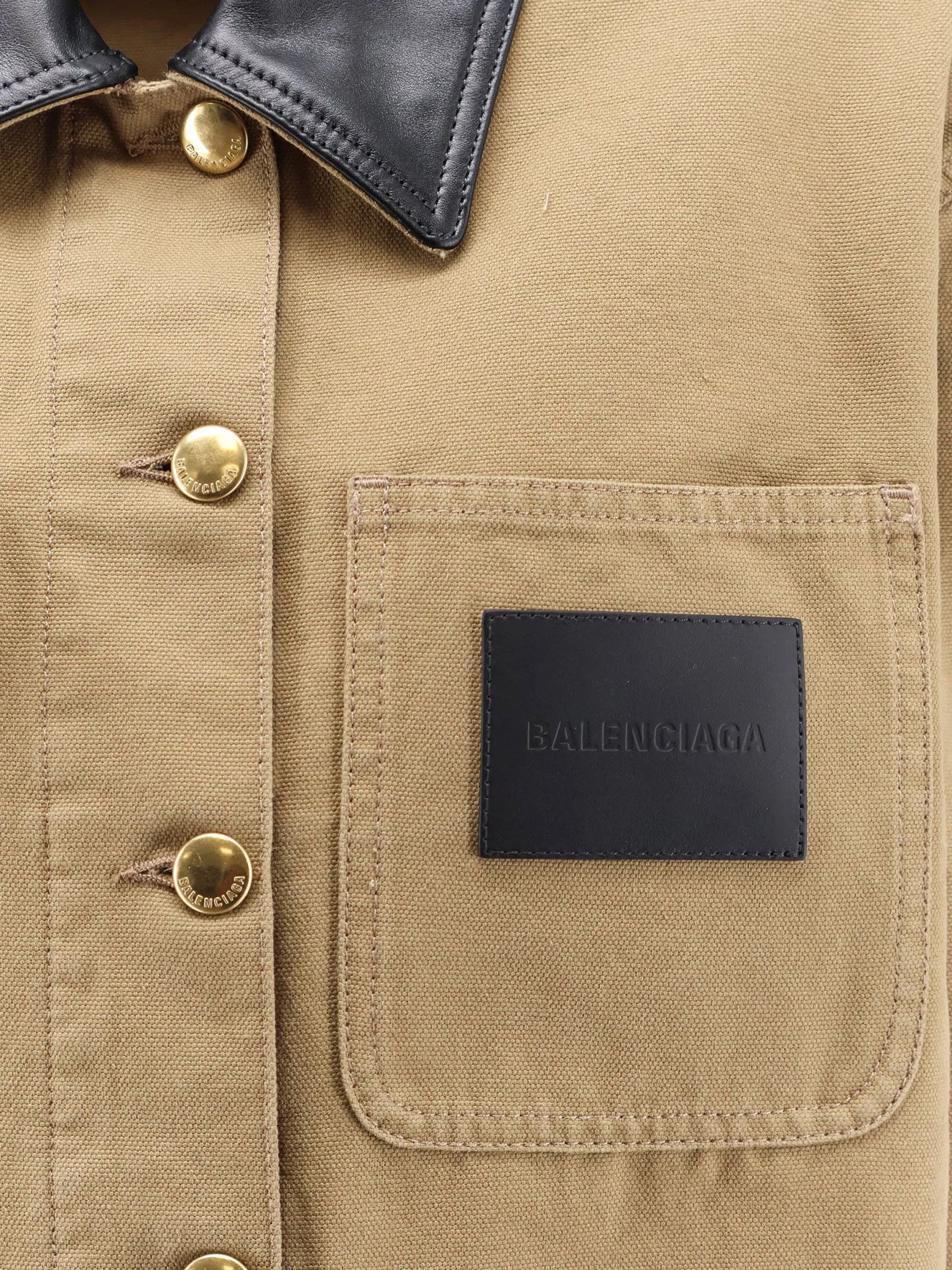 Workwear Cropped Canvas Jacket