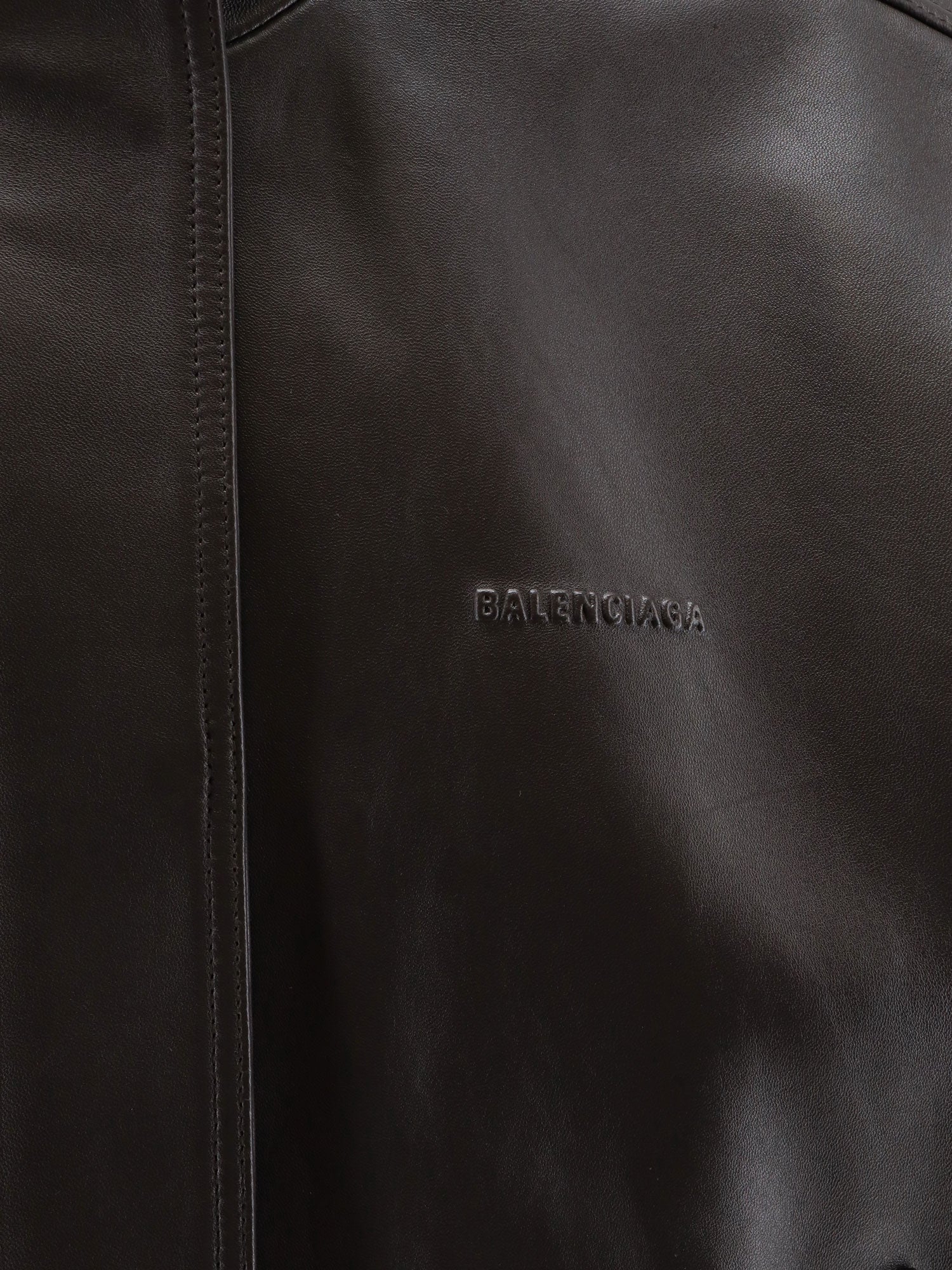 Giubbino in pelle smanicato