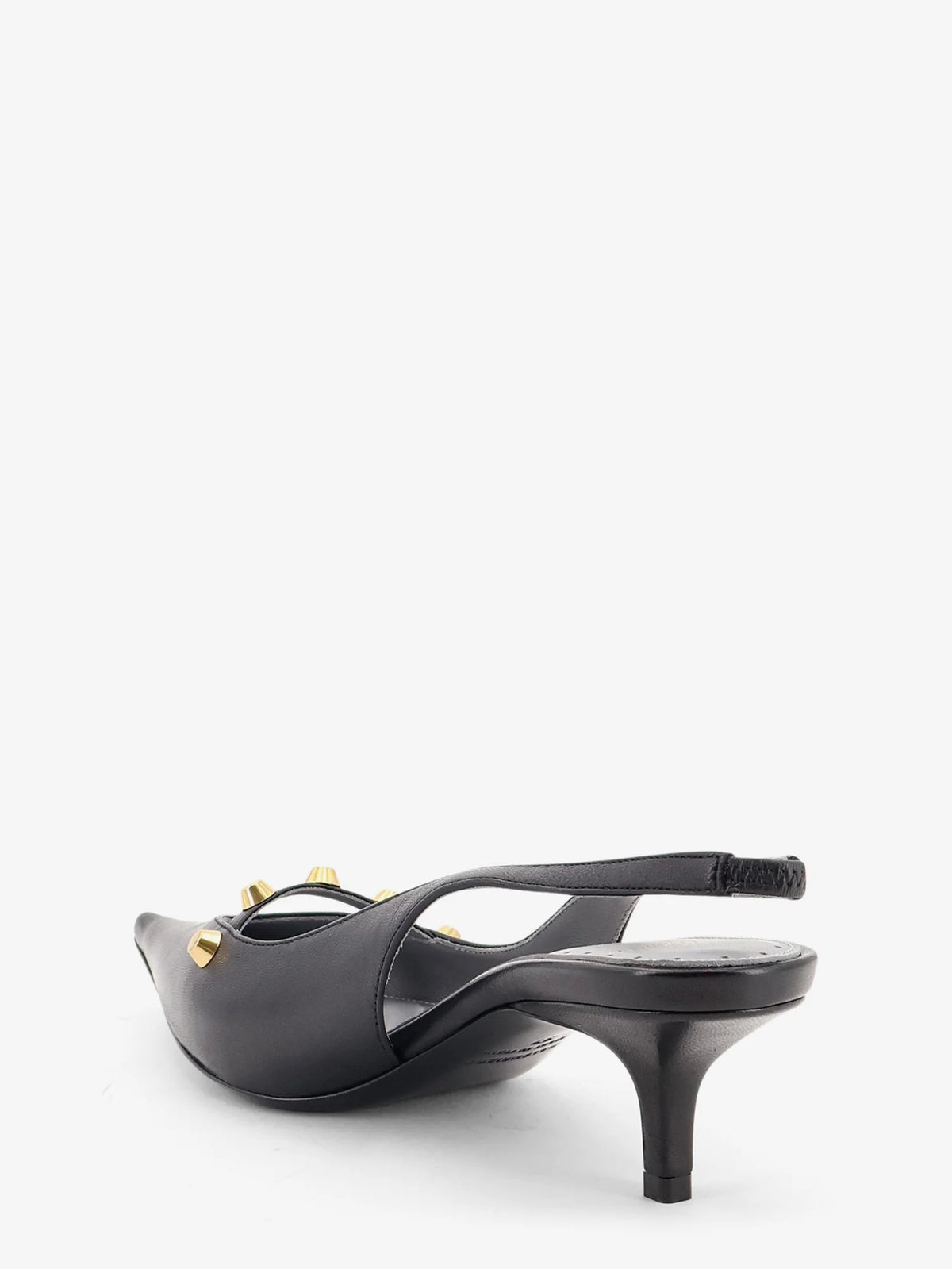 Midnight City leather pumps with studs