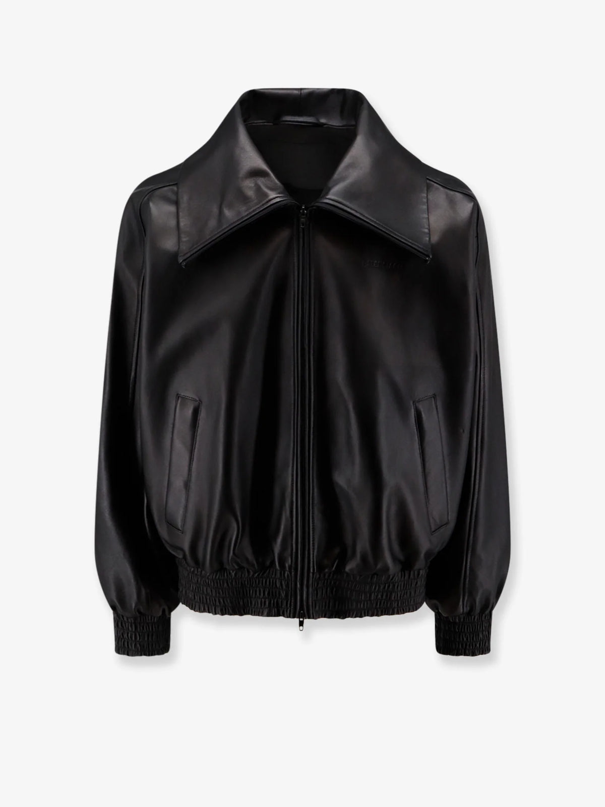 Leather jacket with Logo detail