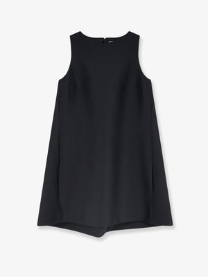 A-line silk mini dress