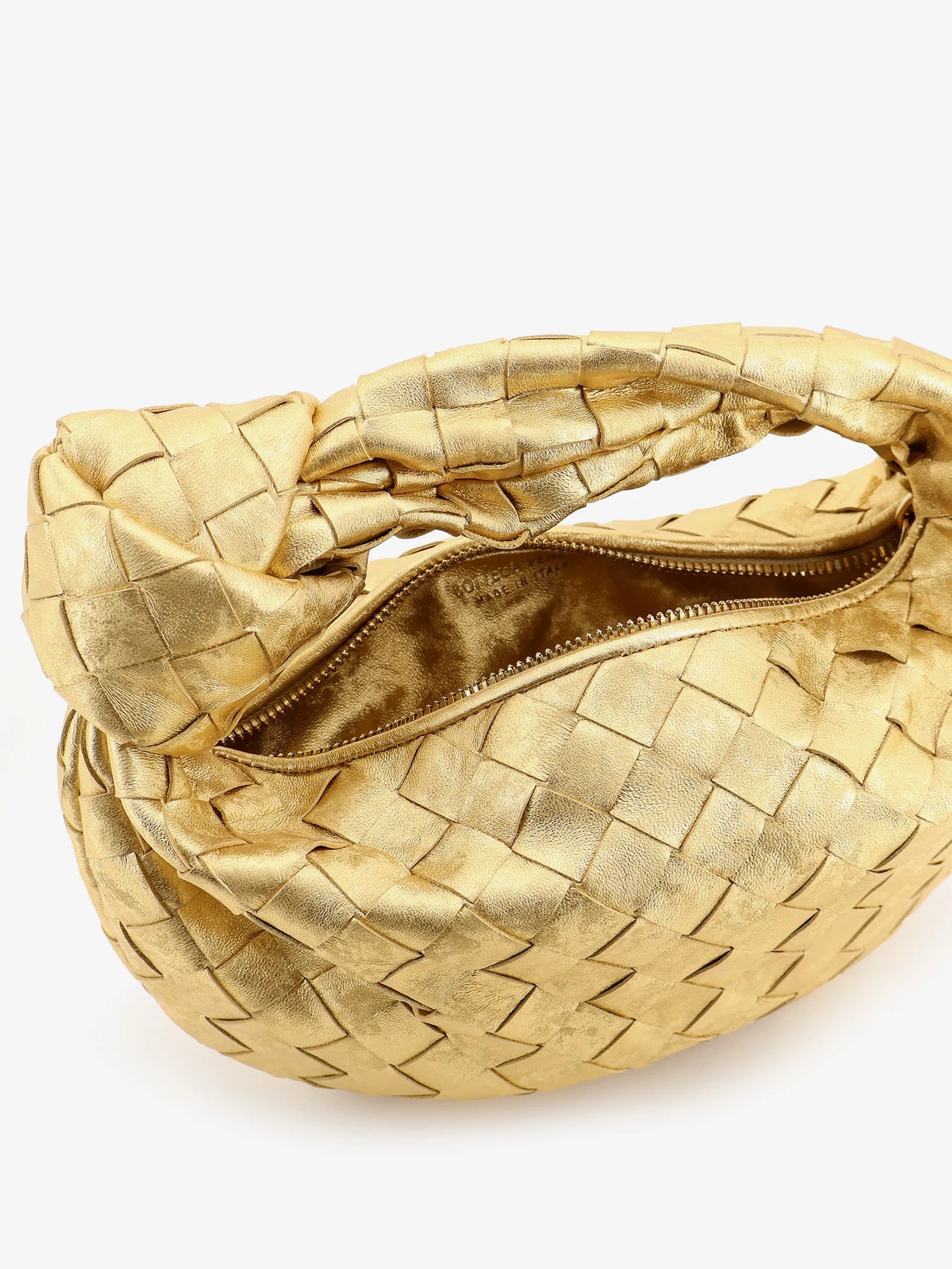 Mini Jodie Intrecciato suede handbag