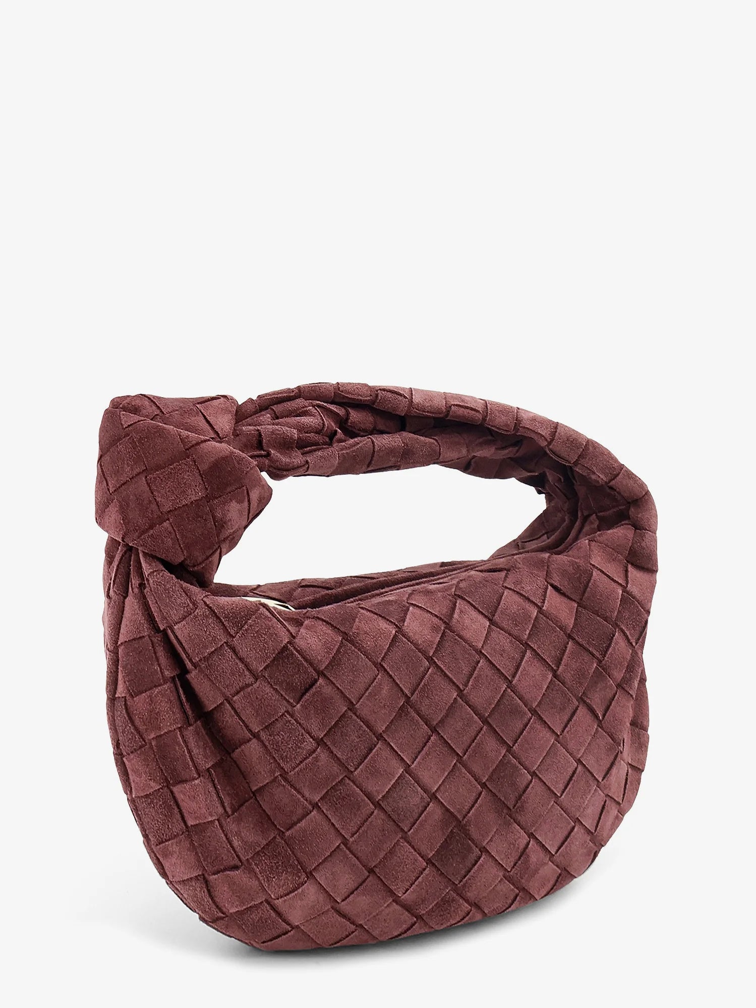 Mini Jodie Intrecciato suede handbag
