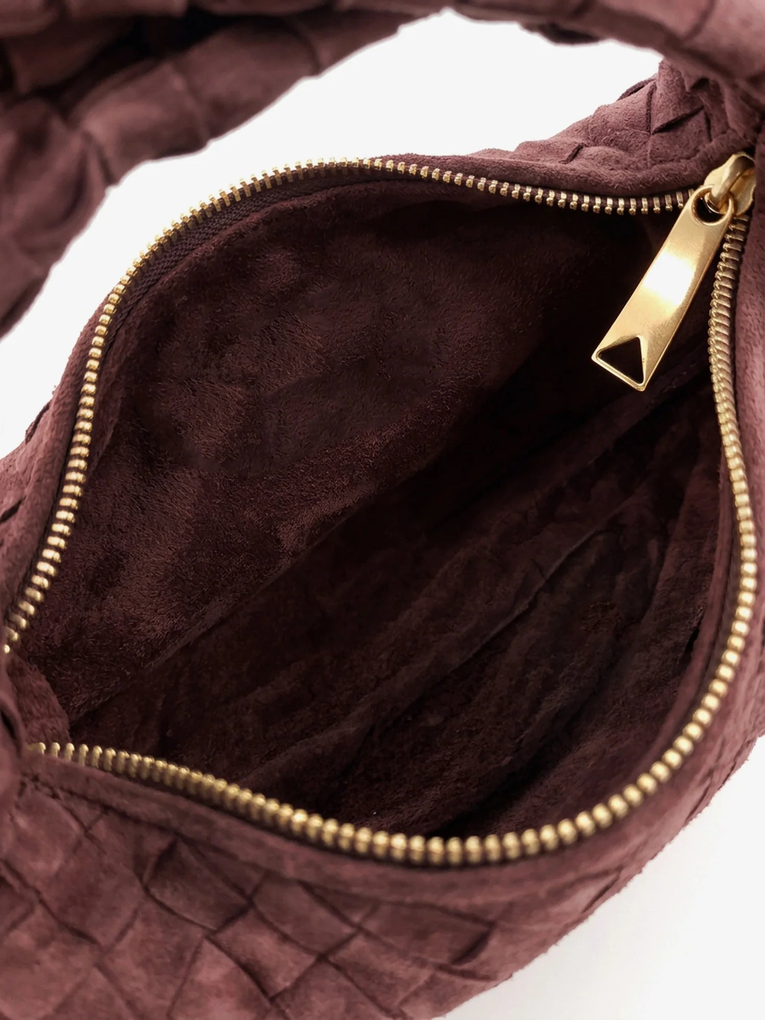 Mini Jodie Intrecciato suede handbag