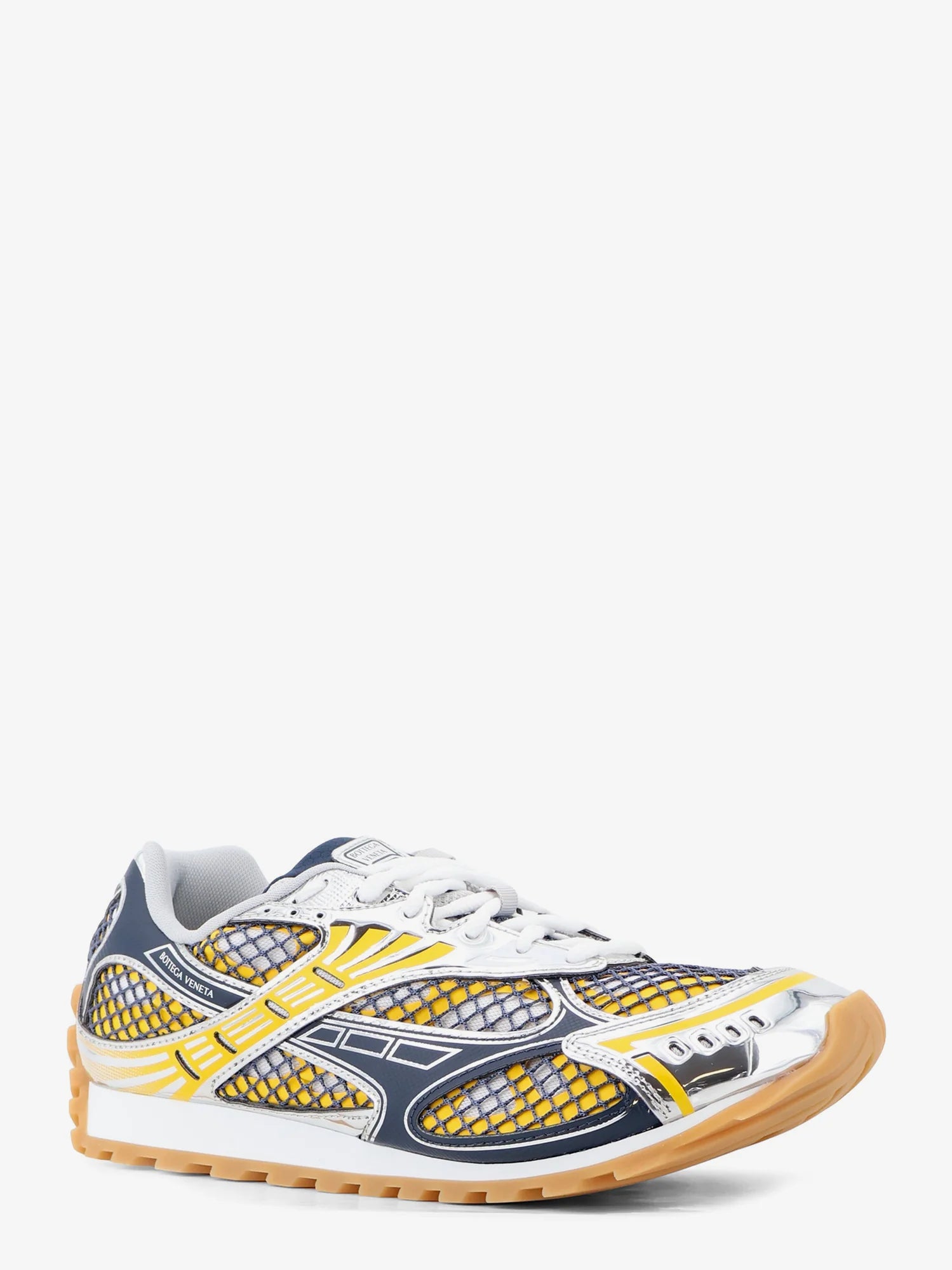 Orbit mesh and leather sneakers