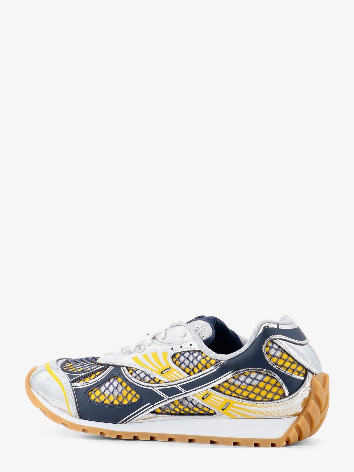 Orbit mesh and leather sneakers